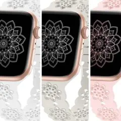 【38/40/41mm】Apple Watch 花柄3本