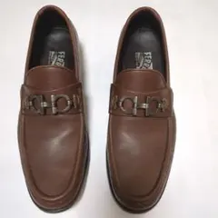 サルヴァトーレフェラガモ　ローファー　メンズ　ブラウン　サイズ6 1/2 2E