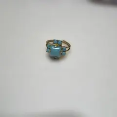 ターコイズ　リング　指輪　フリーサイズ