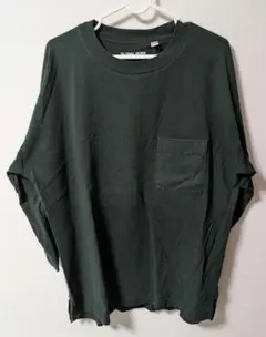 GLOBAL WORK USAコットン 七分袖 ポケットTシャツ Lのサムネイル