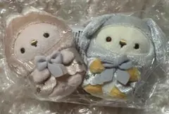 みならいこうさぎ（ピンク＆みずいろ）てのりぬいぐるみ　うさぎのふしぎなおまじない