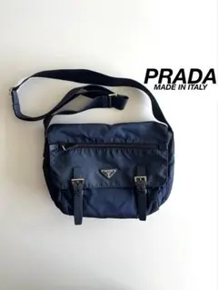 PRADA ボストンバッグ 2way ネイビー 三角ロゴ テスートナイロン