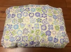 東洋羽毛　ピヨ丸クッションケット　羽根膝かけ布団　ブルー