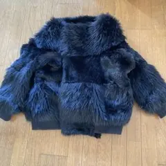 【トリココムデギャルソン】ファーコート　ジャケット 黒　ブラック　AD1995 2025年最新】COMME des GARCONS レディース 毛皮・ファーコート