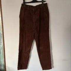 コーデュロイシェフパンツ茶色Sサイズ　ジーユー