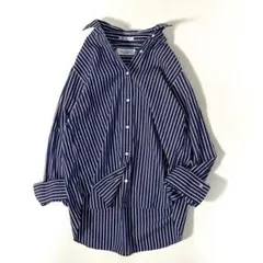 美品 エヴリデイアイライク ワイヤーシャツ ストライプ ドゥーズィー