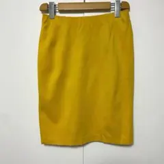 ROPE ロペ イエロー タイトスカート サイズ38 レーヨン混 日本製 腰ゴムのサムネイル