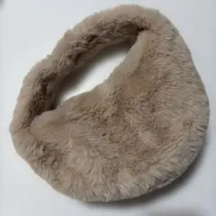 ファーバッグ ベージュ ハンドバッグ