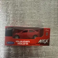 WELLY NEX MODELS 三菱自動車 ミニカー レッド
