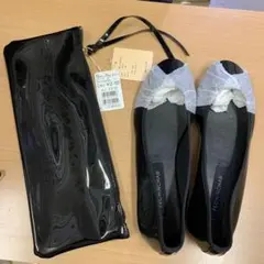 PECHINCHAR ブラック モカシン 38サイズ ポーチ付き　値下げ半額お得