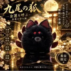 漆黒の九尾狐｜金運・宝くじ当選祈願 財運 座敷わらし