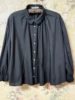 【美品♡】minä perhonen 長袖シャツ ネイビー ピンク 38 Tops - minä perhonen