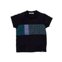 【ファミリア】新品 Tシャツ 半袖 チェック XB シャンブレー ブラックのサムネイル