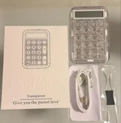 ✰正規品新品✰CoolKiller クリア 光る 電卓 USBケーブル付き Amazon.co.jp: Coolkiller 電卓 計算機 おしゃれ 機械 デザイン透明
