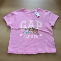新品タグ付きGAP ピンク Tシャツ 110cm パウパトロール　半袖