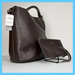 【COACH】 タグ有り ブリーカー バケット バッグ ダークブラウン