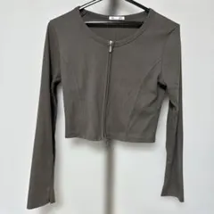 GU リブダブルジップカーディガンMサイズ