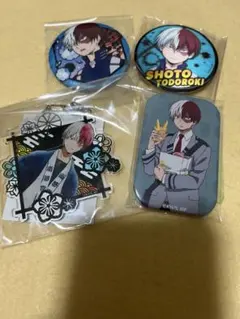 轟焦凍 アクリルキーホルダー 缶バッジ