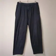 ユニクロ　メンズ　ストレッチイージーアンクルパンツ　ネイビー　サイズL