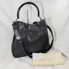 極美品✨ GUCCI バンブー ハンド ショルダーバッグ 2way 保存袋