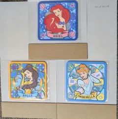 ガシャポン ディズニープリンセス クリアラバーコースター 3点