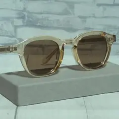 ※訳あり ボストン サングラス（UV400／クリアブラウン）