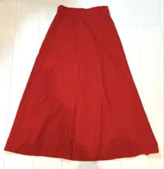 赤のロングスカート Mサイズ