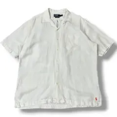Polo Ralph CALDWELL キューバ 開襟 ホワイト リネン L 麻 - メルカリ