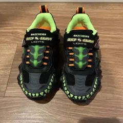 SKECHERS SKECH SAURUS 恐竜　光る　スニーカー 17cm