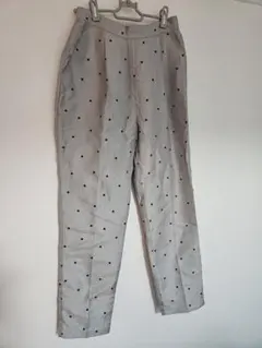 ELFRANK ドット柄カジュアルパンツ Fサイズ