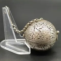 吊り香炉 花鳥紋香球 茶道具 シルバー - メルカリ