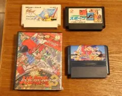 ファミコンソフト4本セット(人生劇場3 FF4 ファミスタ89 コナミック )