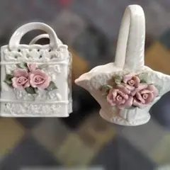陶花 置物 2つ バラ売り不可 メーカーなどの 詳細不明 - メルカリ