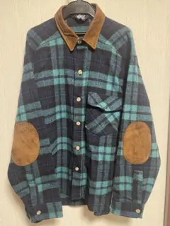 エルボーパッチ シャツ