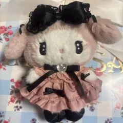 新品タグ付 サンリオ 真夜中のメロクロ マスコット マイメロディ