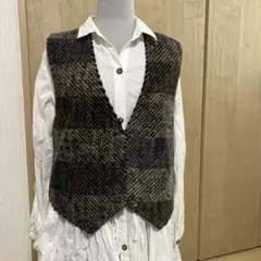 着物地リメイクハンドメイドベスト