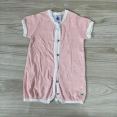 Petit Bateau プチバトー 半袖ロンパース 60cm ボーダーのサムネイル