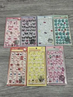 人気★ボンボンドロップシール風＆3DSTICKERS 合計7セット