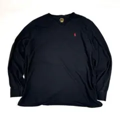 こ*ぎ様 POLOラルフローレン 長袖Vネックカットソー XL ゆるダボ メンズ