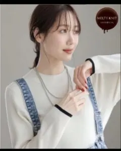 GLOBAL WORKメルティリブハイネックプルオーバー