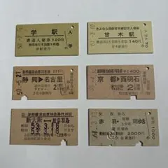 国鉄　JR 切符　乗車券　鉄道　入場券　特急券　昭和レトロ　廃品　硬券のサムネイル