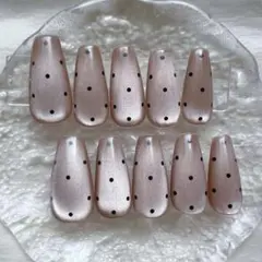 即購入OK！マグネットネイル❤︎ドットネイル❤︎ワンホンネイル❤︎バレリーナ❤︎