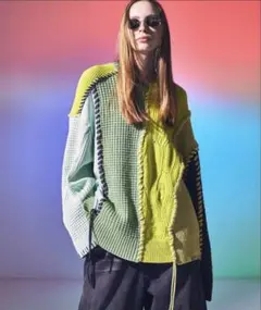 MAISON SPECIAL 鬼ワッフルプルオーバーニットのサムネイル