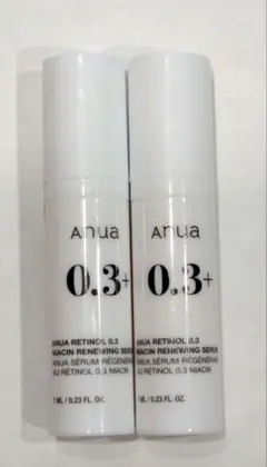 アヌア レチノール0.3 ナイアシンリニューイングセラム　7ml×2本