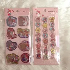 マイメロ　おはじきふうシール　ウォーターシール　サンスター　正規品