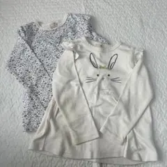 petit main 110cm 長袖カットソー 2枚セット