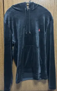 Ralph Lauren POLO フード付きダークベロアパーカーのサムネイル