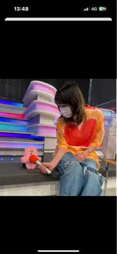 acne studios タイダイ柄ハートTシャツ　あいみょん着早い者勝のサムネイル