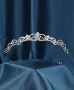 エレガント シルバー ティアラ