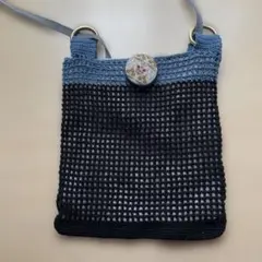 ハンドメイド　かぎ針編みショルダーバッグ サコッシュ